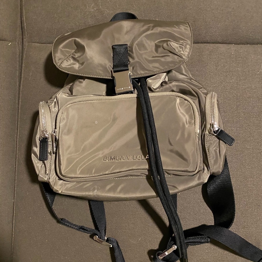 Army Green Bimba y Lola Mini Backpack